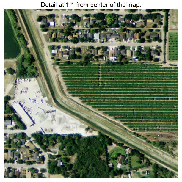 Llano Grande, Texas aerial imagery detail