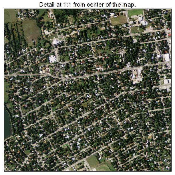 Lockhart, Texas aerial imagery detail