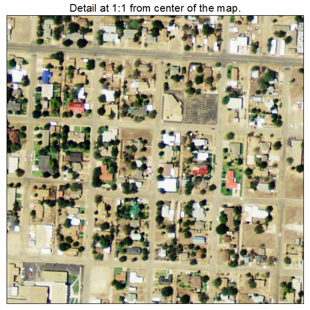 Lockney, Texas aerial imagery detail