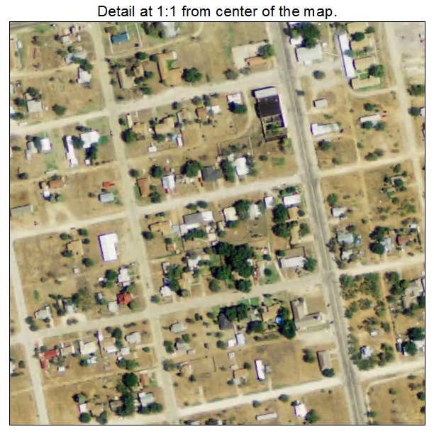 Loraine, Texas aerial imagery detail