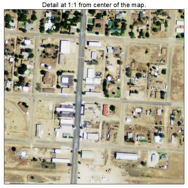 Lorenzo, Texas aerial imagery detail