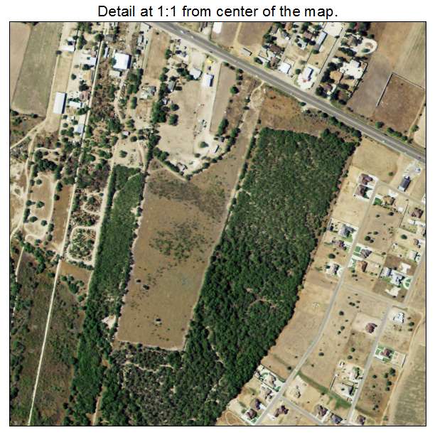 Los Alvarez, Texas aerial imagery detail