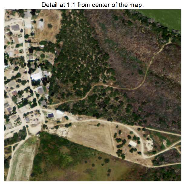 Los Ebanos, Texas aerial imagery detail