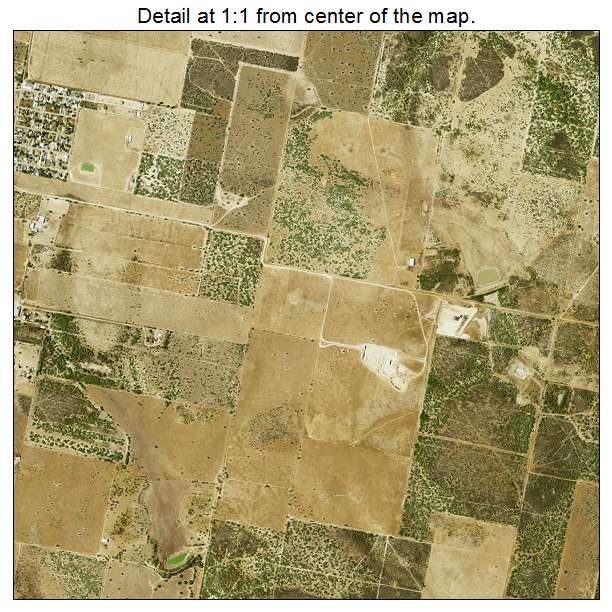 Los Villareales, Texas aerial imagery detail