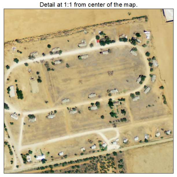 Los Ybanez, Texas aerial imagery detail
