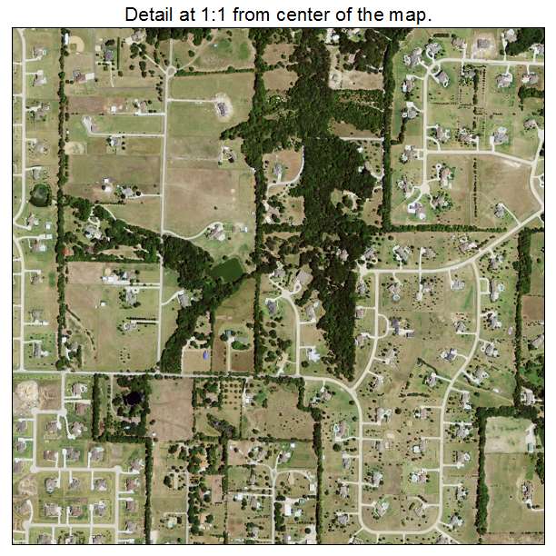 Lucas, Texas aerial imagery detail