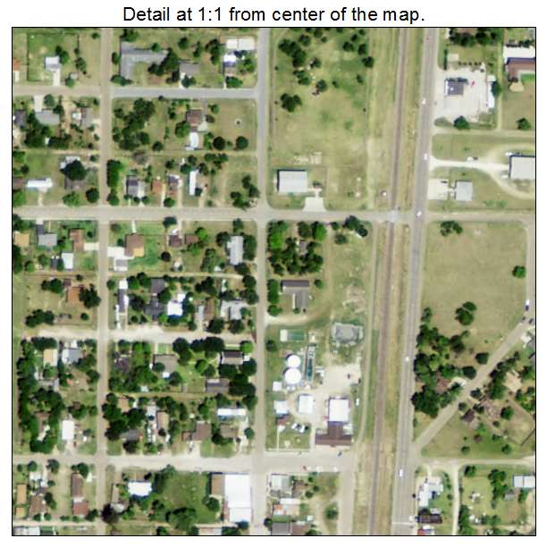 Lyford, Texas aerial imagery detail