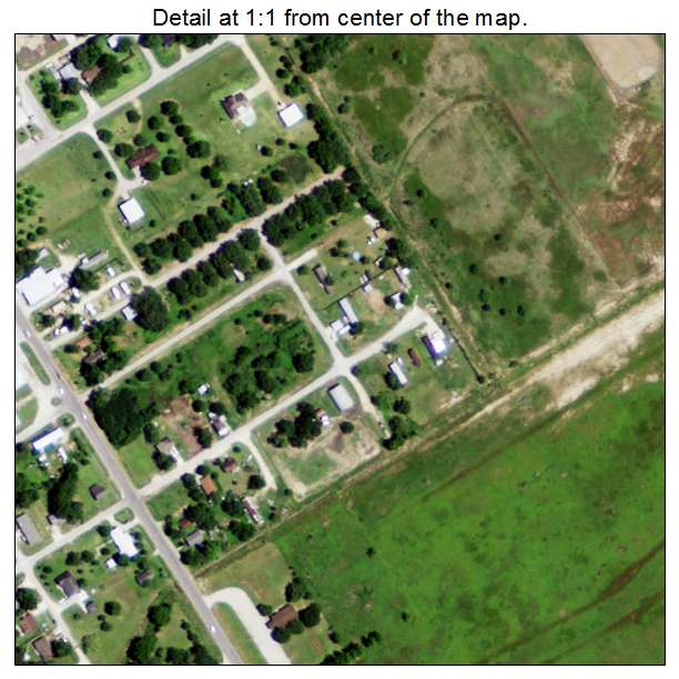 Markham, Texas aerial imagery detail