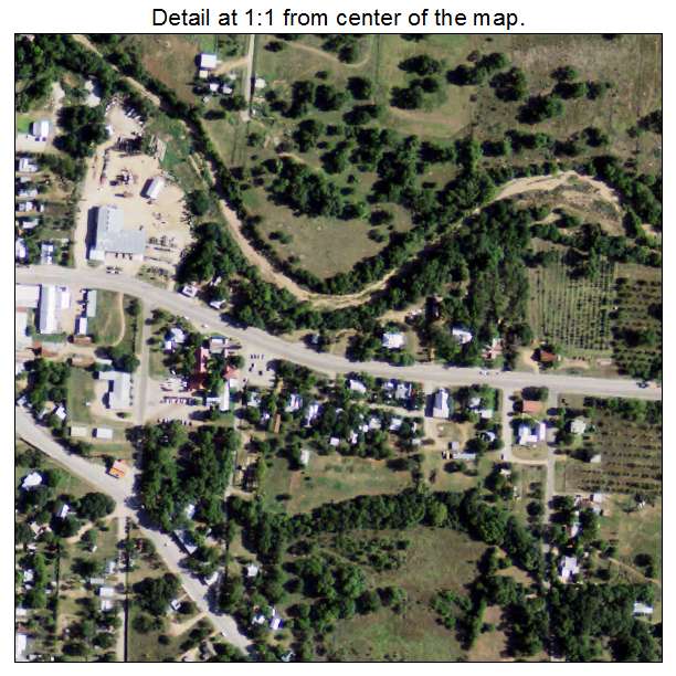 Mason, Texas aerial imagery detail