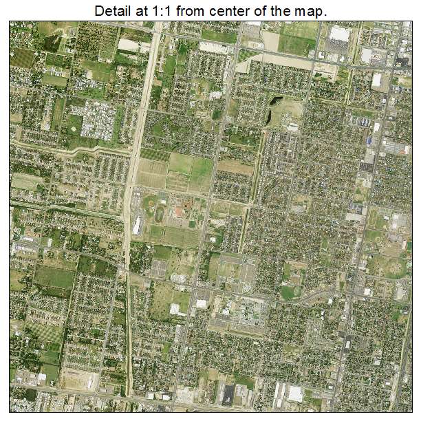 McAllen, Texas aerial imagery detail