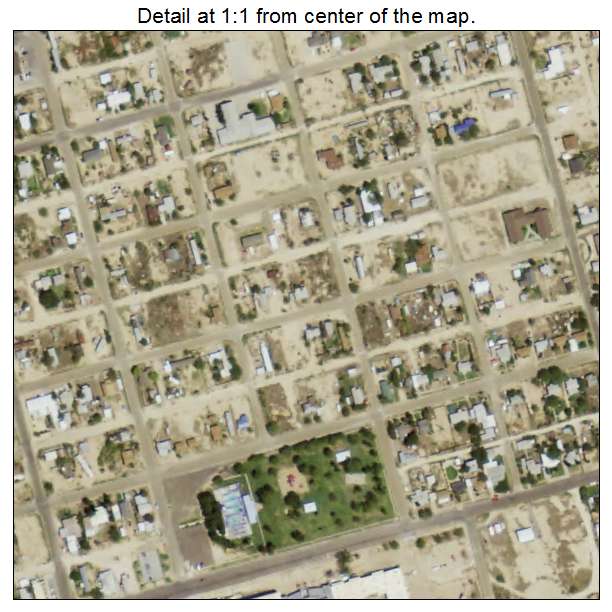 McCamey, Texas aerial imagery detail