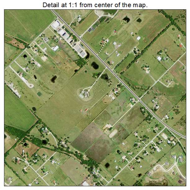 McLendon Chisholm, Texas aerial imagery detail