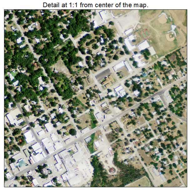Meridian, Texas aerial imagery detail