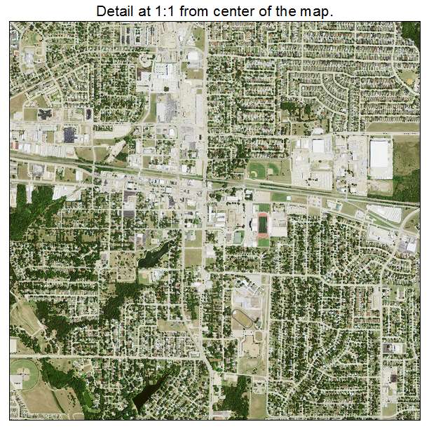 Mesquite, Texas aerial imagery detail