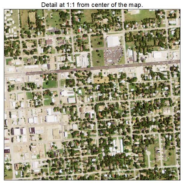 Mexia, Texas aerial imagery detail