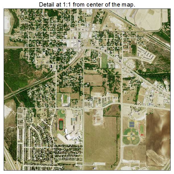 Midlothian, Texas aerial imagery detail