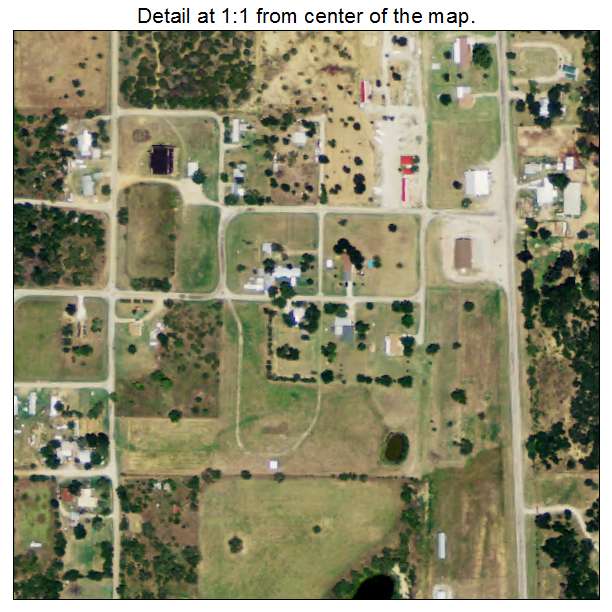 Mingus, Texas aerial imagery detail