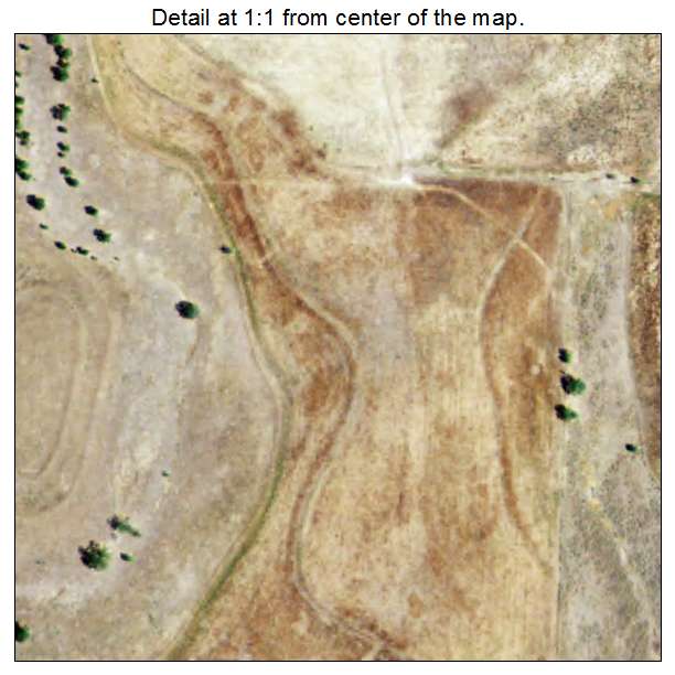 Mobeetie, Texas aerial imagery detail