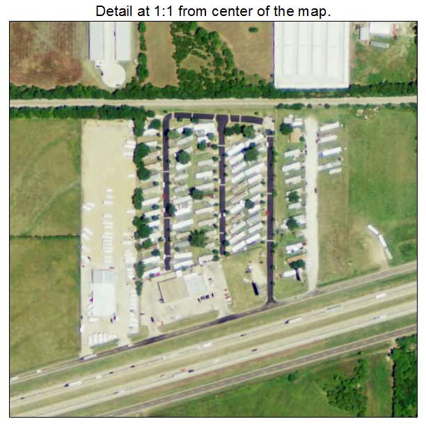 Mobile City, Texas aerial imagery detail