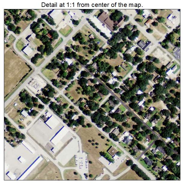 Needville, Texas aerial imagery detail