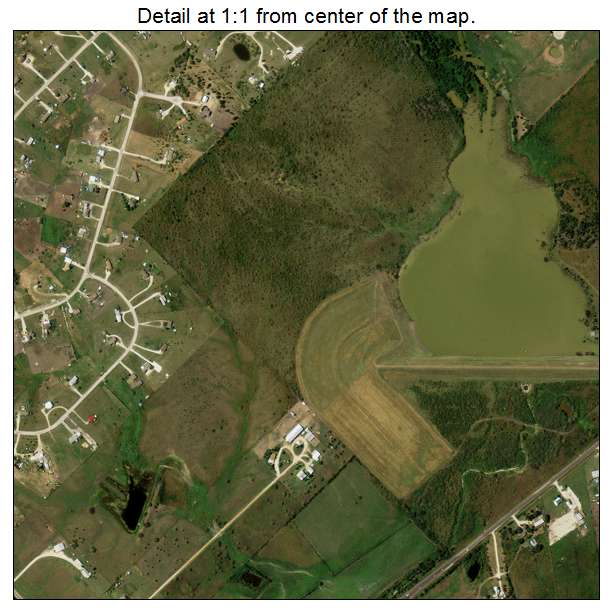 Niederwald, Texas aerial imagery detail