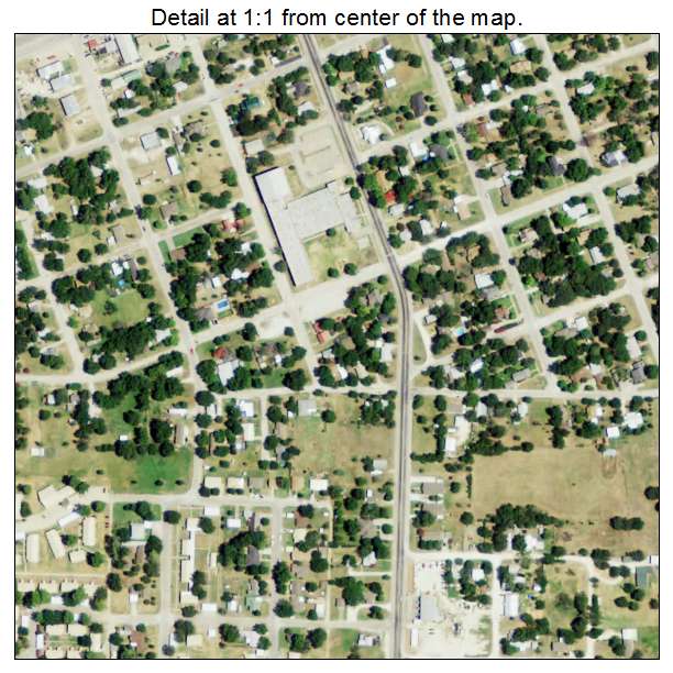 Nocona, Texas aerial imagery detail