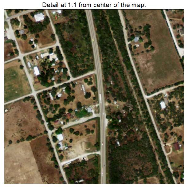 Normanna, Texas aerial imagery detail