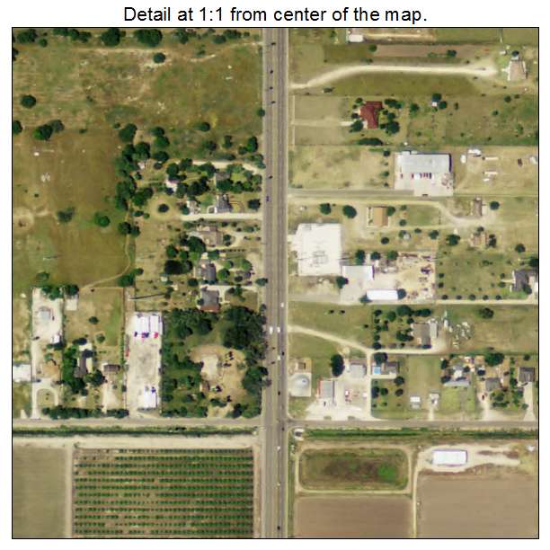 Olivarez, Texas aerial imagery detail