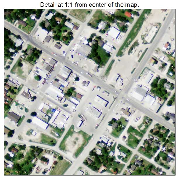 Orange Grove, Texas aerial imagery detail
