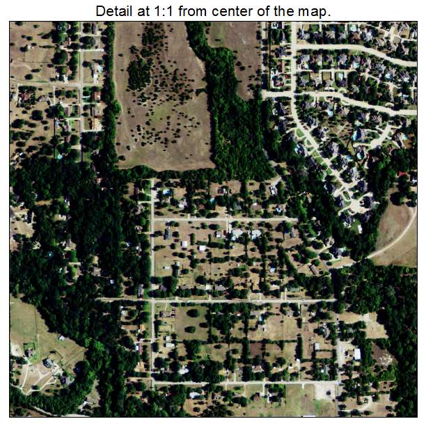 Ovilla, Texas aerial imagery detail
