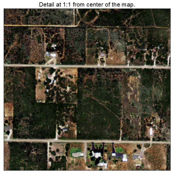 Owl Ranch Amargosa, Texas aerial imagery detail