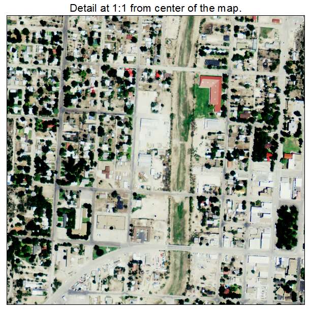 Ozona, Texas aerial imagery detail