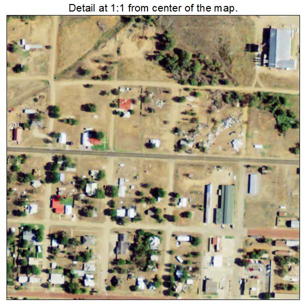 Paducah, Texas aerial imagery detail