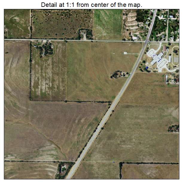 Pawnee, Texas aerial imagery detail
