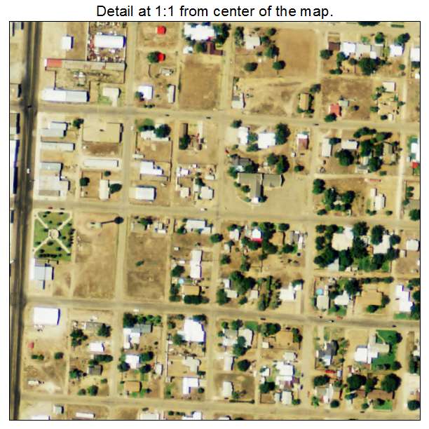 Petersburg, Texas aerial imagery detail