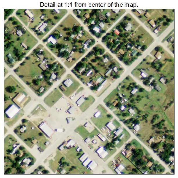 Petrolia, Texas aerial imagery detail