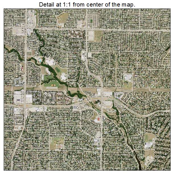 Plano, Texas aerial imagery detail