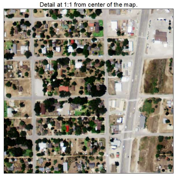 Premont, Texas aerial imagery detail