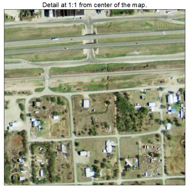 Putnam, Texas aerial imagery detail