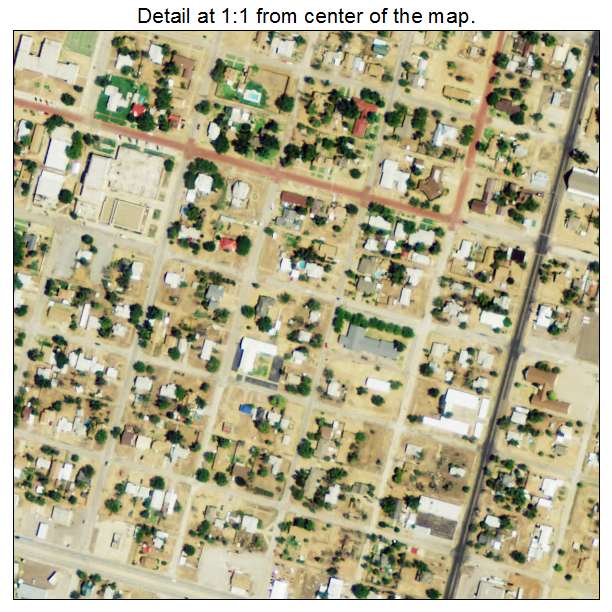 Quanah, Texas aerial imagery detail