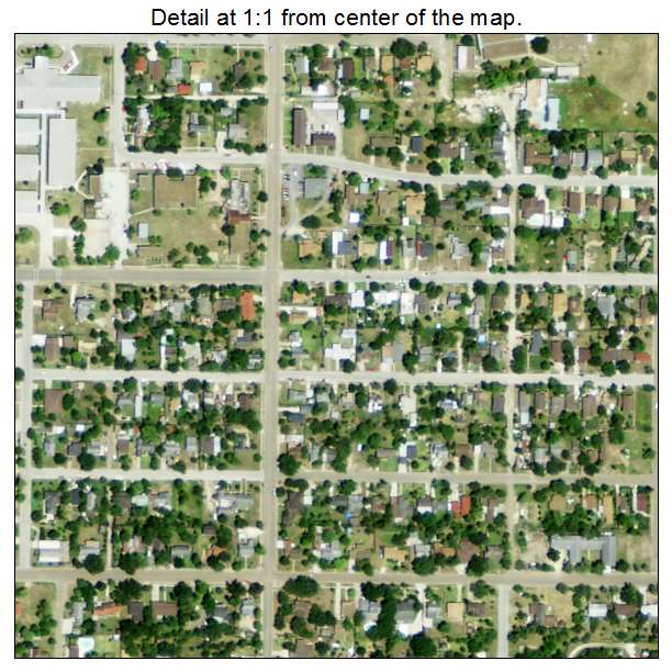 Raymondville, Texas aerial imagery detail
