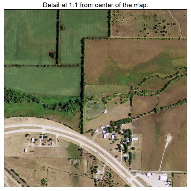 Rhome, Texas aerial imagery detail