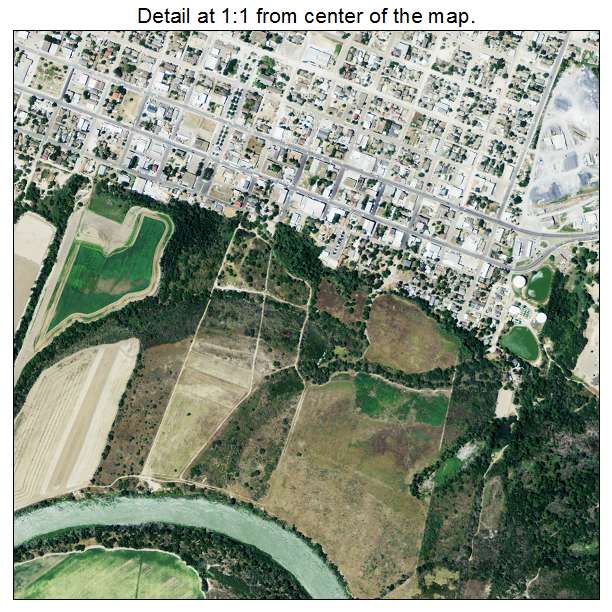 Rio Grande City, Texas aerial imagery detail