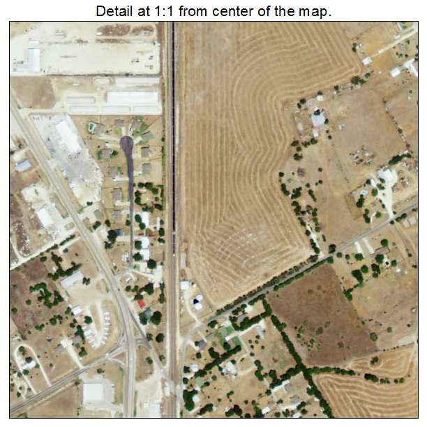 Rio Vista, Texas aerial imagery detail