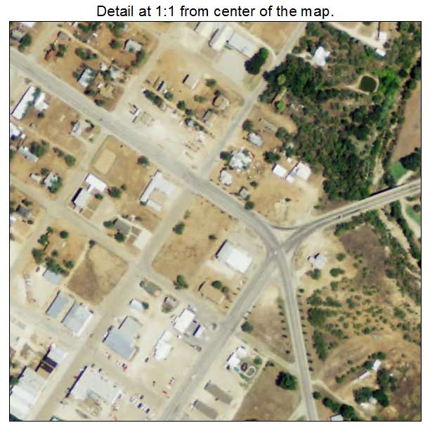 Robert Lee, Texas aerial imagery detail