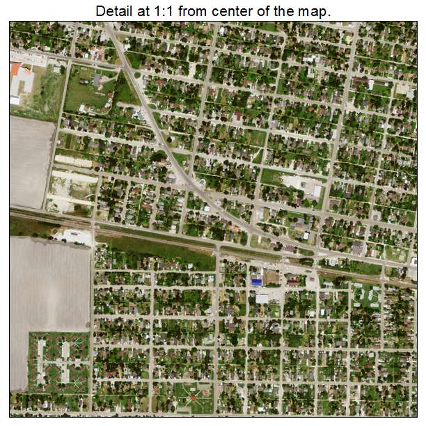 Robstown, Texas aerial imagery detail