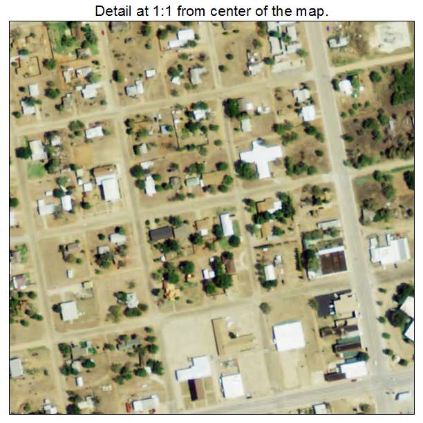 Roby, Texas aerial imagery detail