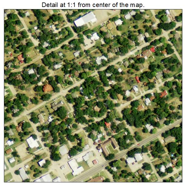 Rosebud, Texas aerial imagery detail