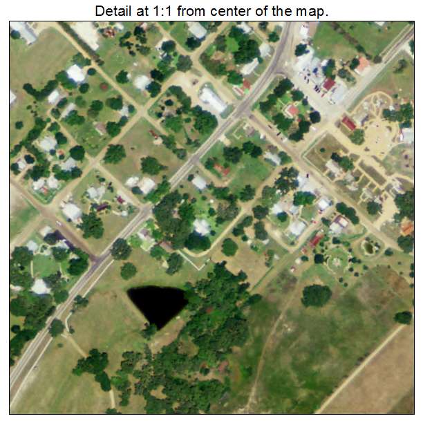 Round Top, Texas aerial imagery detail