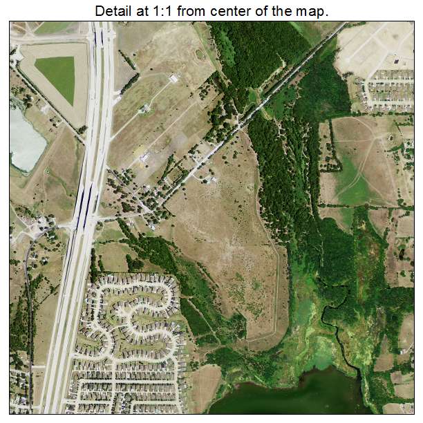 Rowlett, Texas aerial imagery detail